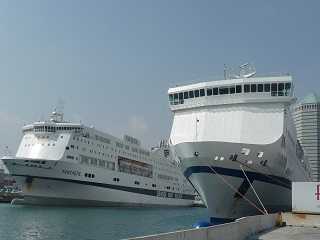 Genoa ferry port GNV