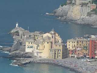 Foto: Ligurien Camogli, © Stefan Radner Camogli Panorama