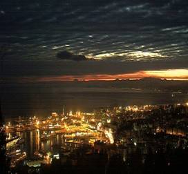 Webcam Hafen Genua Porto Genova Ponente Nacht