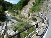 Ligurien Mountainbike Radtour Casella Apennin Fluss w