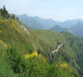 Ligurien Genua MTB Mountainbike Tour Radweg Acquedotto Panorama Apennin w